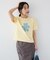 フロッキープリントTシャツ