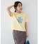 フロッキープリントTシャツ