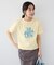 フロッキープリントTシャツ