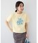 フロッキープリントTシャツ