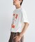 フラワープリントグラフィックTシャツ
