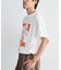 フラワープリントグラフィックTシャツ