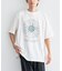 フラワープリントグラフィックTシャツ
