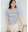 シャーリングプリントTシャツ