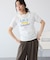 シャーリングプリントTシャツ