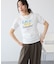 シャーリングプリントTシャツ