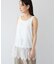 調節可能 レイヤードレースロングキャミソール