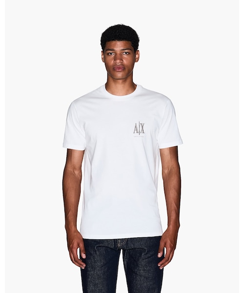 A|X アルマーニ エクスチェンジ】AXロゴ 半袖クルーネックTシャツ