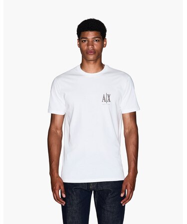 A|X アルマーニ エクスチェンジ】AXロゴ 半袖クルーネックTシャツ 