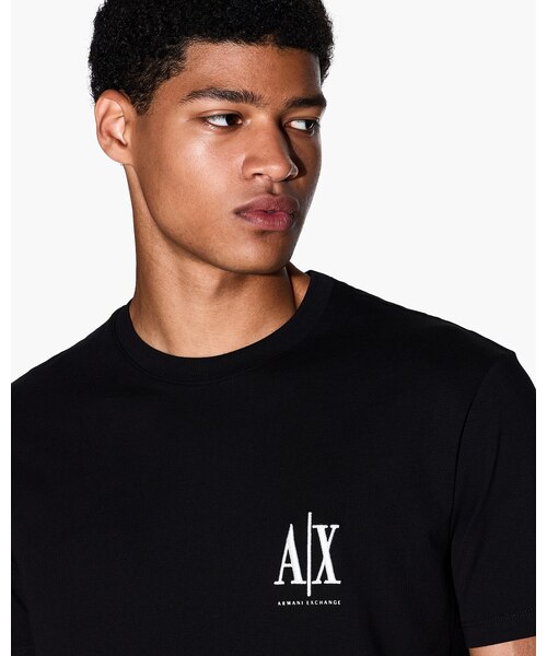 A|X アルマーニ エクスチェンジ】AXロゴ 半袖クルーネックTシャツ