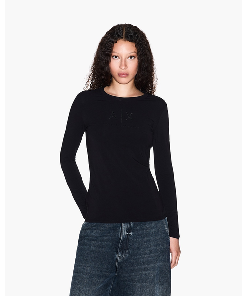 A|X アルマーニ エクスチェンジ】AXロゴ 長袖クルーネックT A|X アルマーニ エクスチェンジ】AXロゴ 長袖クルーネックT