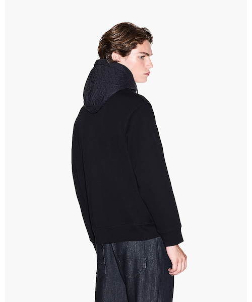 アルマーニエクスチェンジ ジャージ セットアップ 黒 ゴールドロゴ キルティング アルマーニエクスチェンジ ジャージ セットアップ 黒 ゴールド