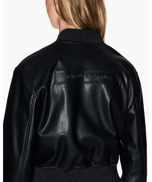 A|X アルマーニ エクスチェンジ】バックロゴ PUブルゾン A|X アルマーニ エクスチェンジ】バックロゴ PUブルゾン