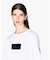 【A|X アルマーニ エクスチェンジ】AXロゴ クロップド 半袖クルーネックTシャツ