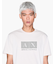 【A|X アルマーニ エクスチェンジ】エンブロイダードボックスロゴ 半袖クルーネックTシャツ/REGULAR