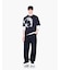 【A|X アルマーニ エクスチェンジ】フラワープリント コンフォートフィット 半袖クルーネックTシャツ