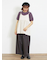カットジャカードキャミチュニック