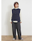 ケーブル編みニットベスト