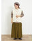 ケーブル編みニットベスト