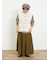 ケーブル編みニットベスト