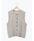 ケーブル編みニットベスト