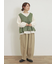 Vネック裾フリル前後2WAYニットベスト