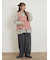 Vネック裾フリル前後2WAYニットベスト