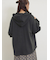 袖タックスキッパーフーディー