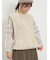 花刺繍脇リボンベスト