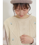 花刺繍脇リボンベスト