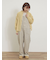 配色メロー畦編みニットカーディガン