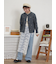 【M/Lサイズ】レーススカートセットデニムパンツ