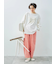 配色ステッチプリントアソートロングTシャツ
