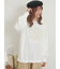 配色ステッチプリントアソートロングTシャツ