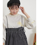 配色ステッチプリントアソートロングTシャツ