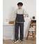 配色ステッチプリントアソートロングTシャツ
