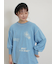 配色ステッチプリントアソートロングTシャツ