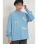 配色ステッチプリントアソートロングTシャツ