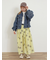 配色ステッチプリントアソートロングTシャツ
