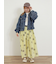 配色ステッチプリントアソートロングTシャツ