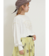 配色ステッチプリントアソートロングTシャツ