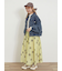配色ステッチプリントアソートロングTシャツ