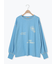 配色ステッチプリントアソートロングTシャツ