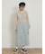 テープヤーンラウンドカラーカーディガン