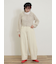 テープヤーンラウンドカラーカーディガン