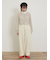 テープヤーンラウンドカラーカーディガン
