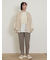 フラワー柄オーバーレースレギンスパンツ