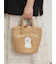 ドッグ刺繍カゴバッグ