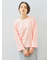 ピグメント加工ロゴ刺繍ロングTシャツ