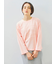ピグメント加工ロゴ刺繍ロングTシャツ